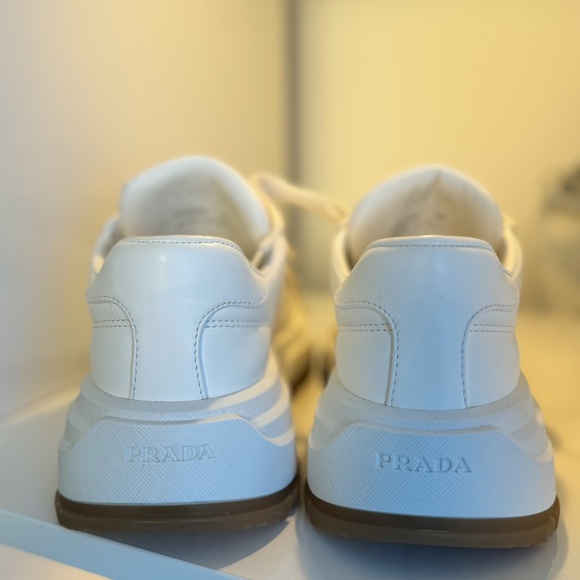 Prada Ivory Leather sneakers - Picture 6 of 13